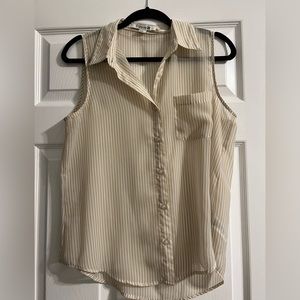 Sheer sleeveless top